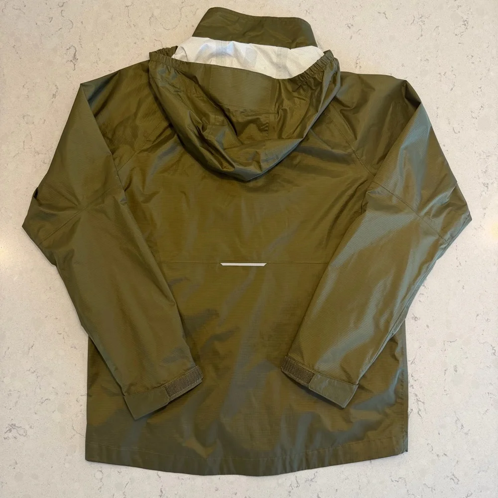 REI Rainier Rain Jacket - Kids Large (14-16) - Olive Green - Picture 2 of 6